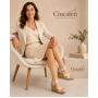 sandale dama bej din piele naturala cu platforma wedge si catarama clp14bej
